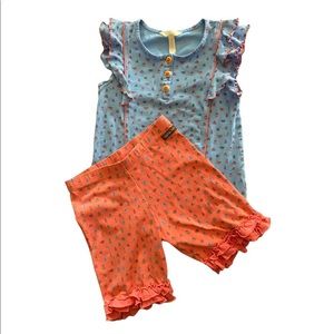 Matilda Jane, Girls, Top 12, Bottoms 14,  Camp the Voyager With Insects Print